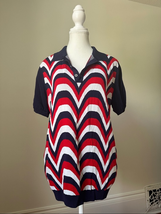 Paisley & Gray Other - PAISLEY & GRAY Men's Eagle Wave Preppy‎ Retro Slim Fit Polo Golf Shirt Large